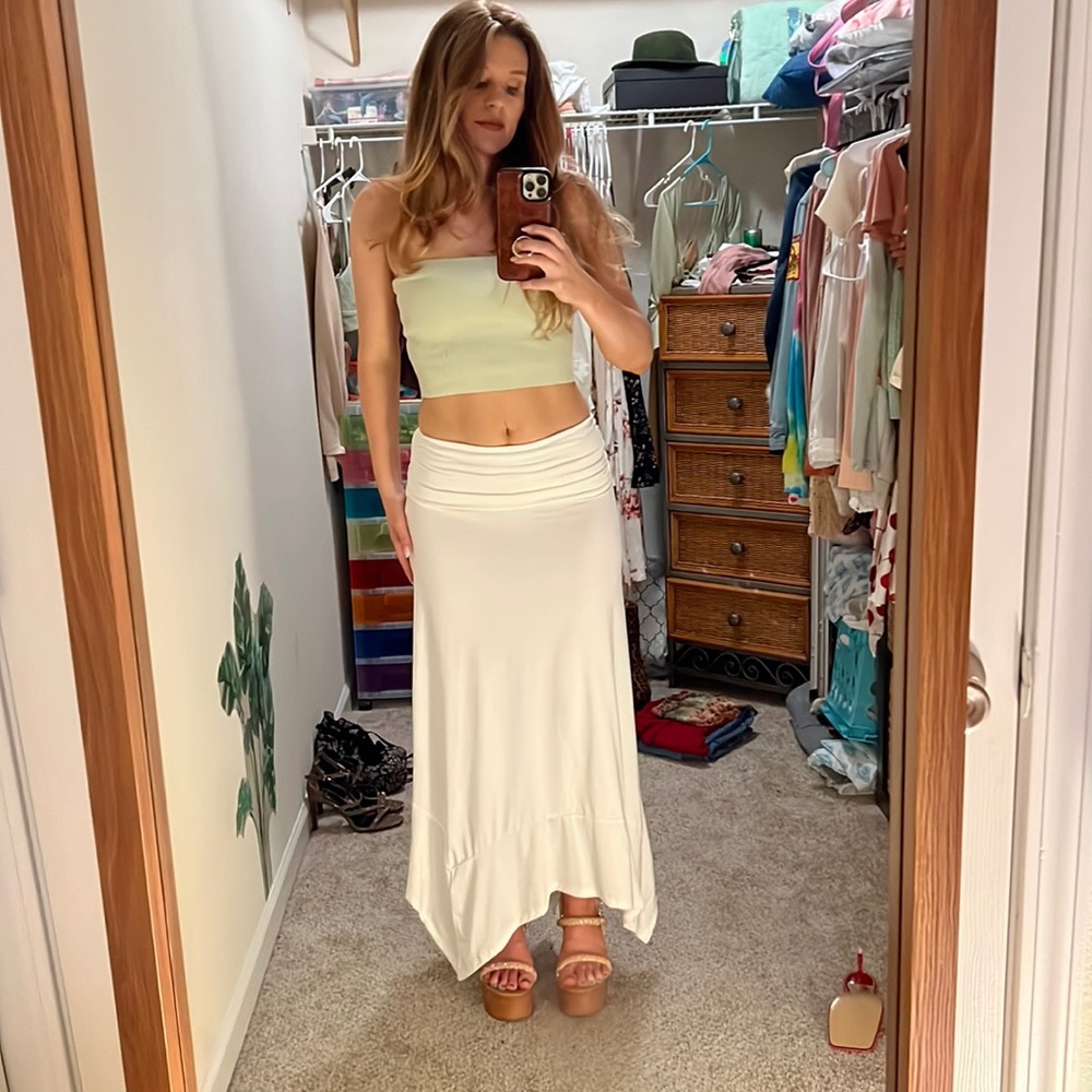 White Maxi Skirt